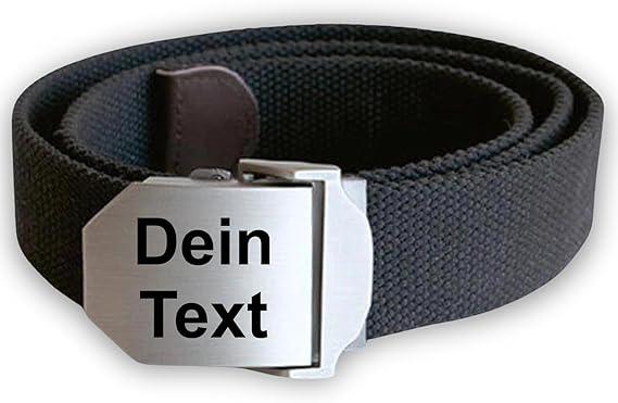Gürtel Stoff Workwear mit Textgravur