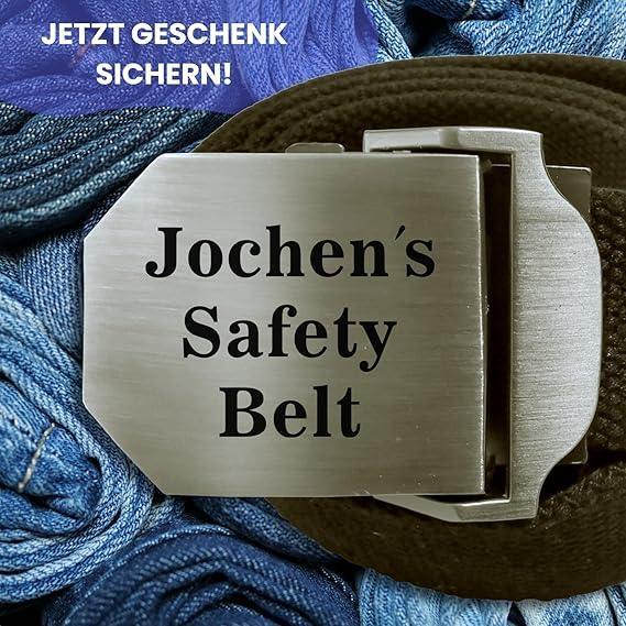 Gürtel Stoff Workwear mit Textgravur