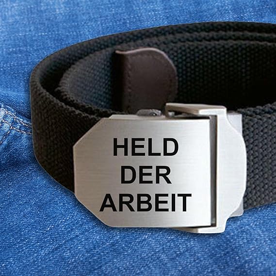 Gürtel Stoff Workwear mit Textgravur