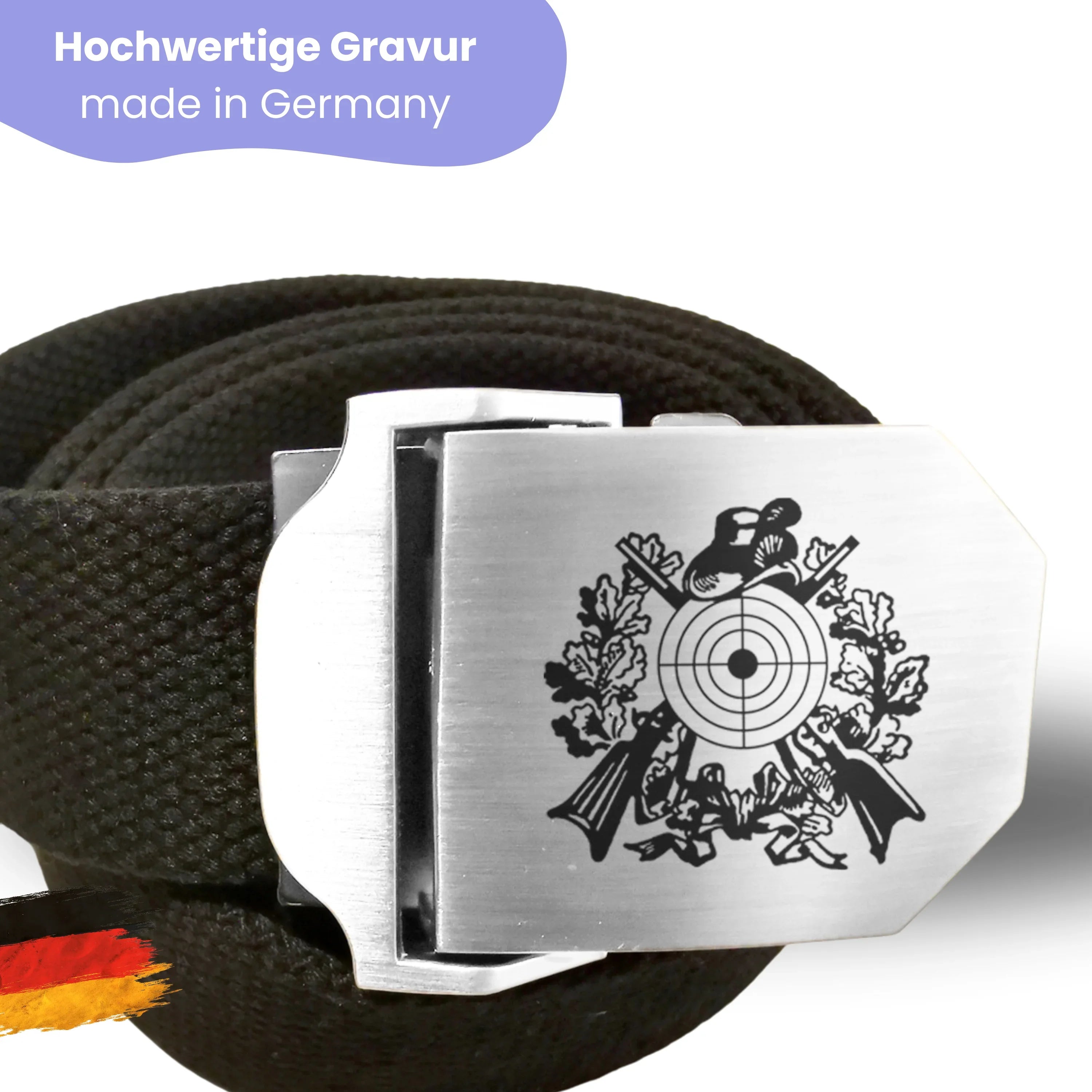 Gürtel Workwear Schützen Gravur