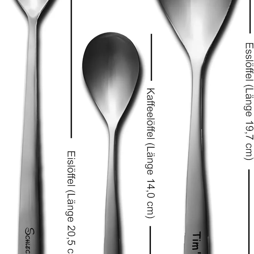 Löffel in silber mit Text Wunsch Gravur