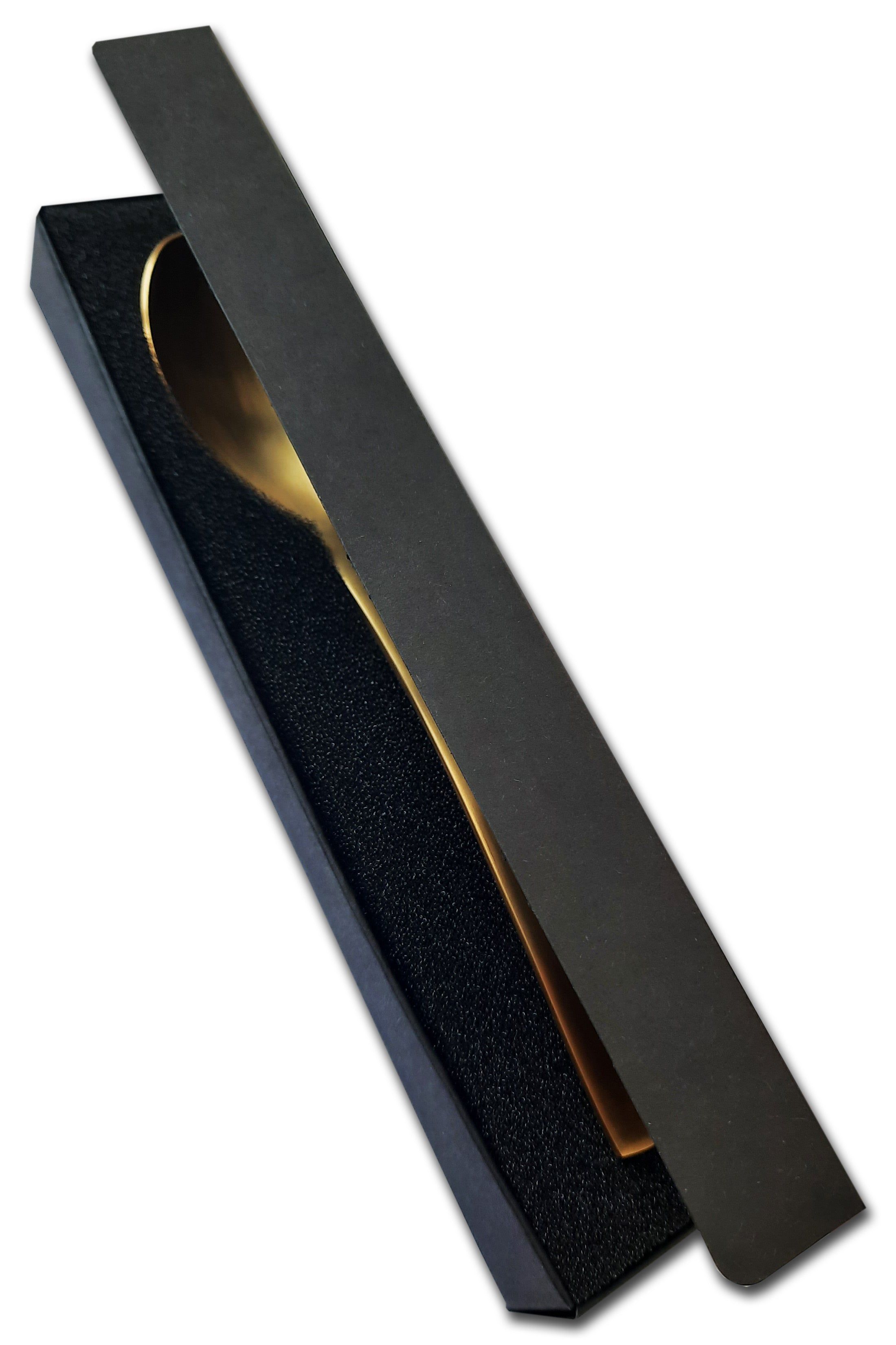 Löffel mit Gravur in gold in Geschenkbox