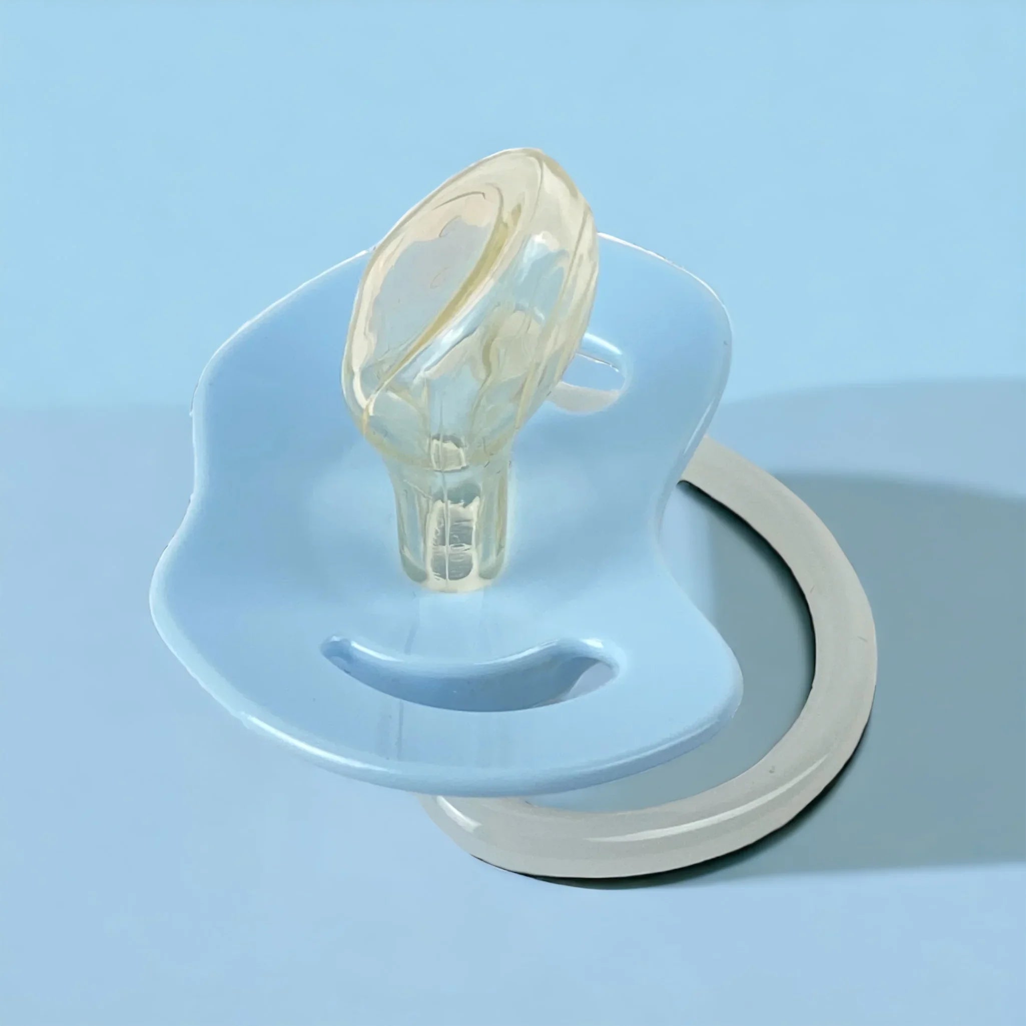 Schnuller blau Nahaufnahme