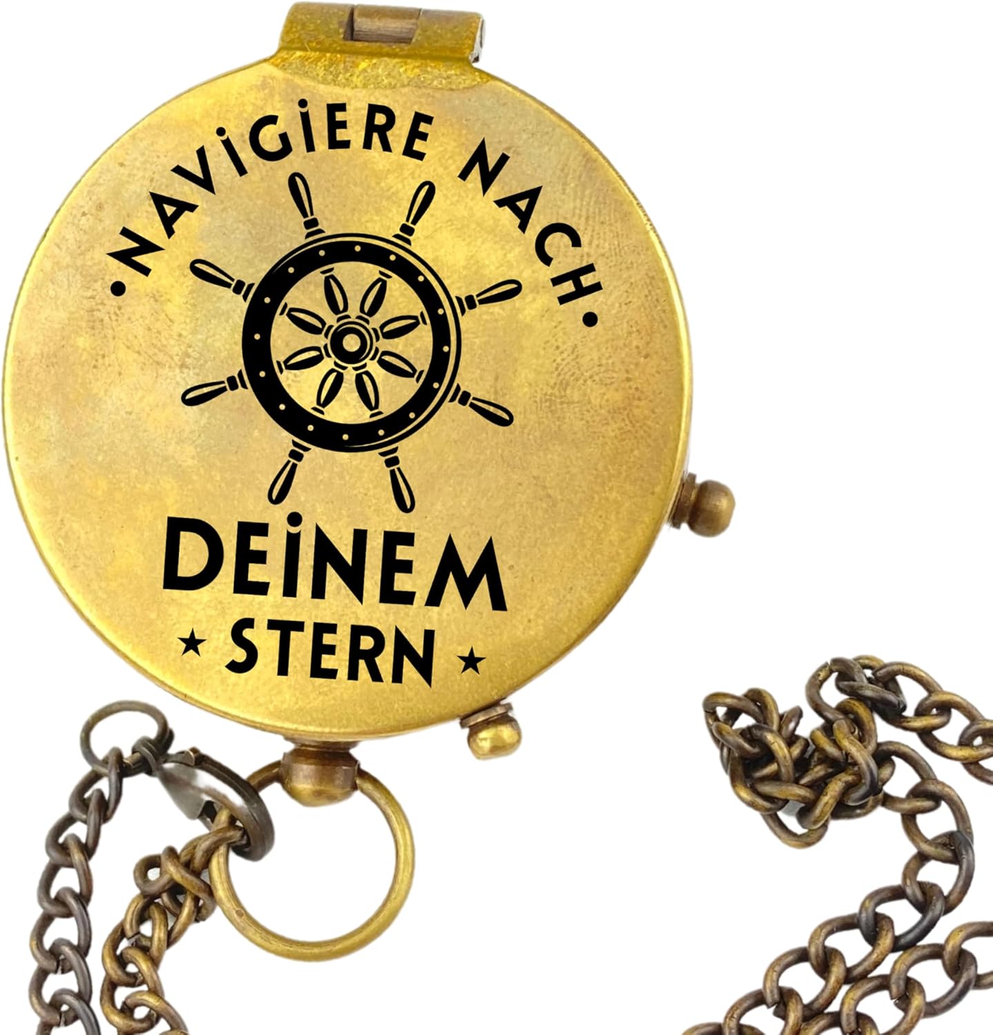 Vintage Kompass mit Gravur Maritim