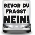 Glas mit Textgravur  als Geschenk