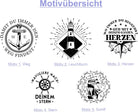 Motivübersicht nautische Motive für Kompassgravur